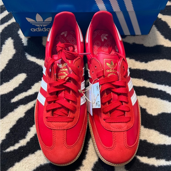 NWT Adidas Samba OG W Sneakers Better Scarlet Size Women’s 8.5 - Picture 12 of 16